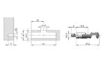 TARGET J10 connecting fitting euro screw L=8mm - imagine 2