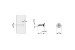 P2O Pin Contraplaca Q10mm/3mm cu insurubare - imagine 2