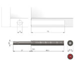 P2O Pin magnet strong 37mm antracit - imagine 2